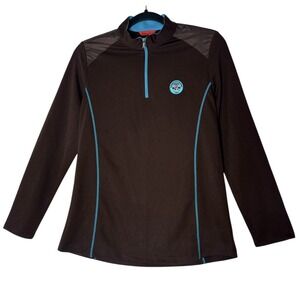 Roberta di Camerino Pullover Top Women Medium Made Italy 100 Long Sleeve Stretch